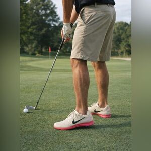 Nike Zoom Streak LT Golf  Shoes Rawdacious White Pink Mens Size 12